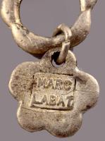 Marc Labat zsebóralánc, jelzett fém 50 cm