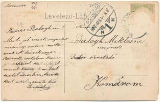 1907 Temesmóra, T. Moravicza, Moravita; Altmann János családi háza, Altmann József üzlete, Fő utca, ...