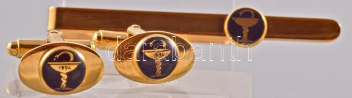 Gyógyszerész mandzsetta és nyakkendőcsipesz készlet. .