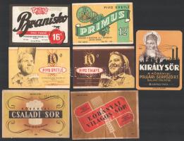 Régi sörcímkék 6 db