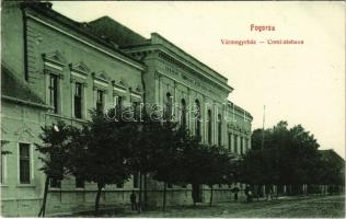 1909 Fogaras, Fagaras; Vármegyeház. Fleiszig Jakab kiadása / Comitatshaus / county hall (EK)