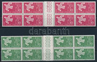 Olaszország 1961 Europa CEPT ívközéprészes nyolcastömbök