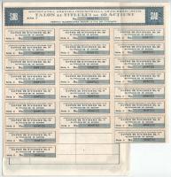 Románia 1928. Arad-Brad"Aradi-Bradi Ipari Részvénytársaság" részvénye 1000L-ről bélyegzése...