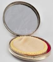 Ezüst (Ag) monogramos pudrié, jelzett, bruttó 55g