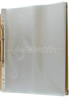 400 férőhelyes képeslap berakó, lefűzhető gyűrűs mappa