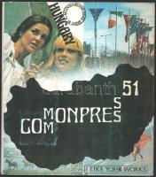 Commonpress 51 (Hungary.) Edited by Galántai, György, Klaniczay, Júlia. A "Magyarország" kiállítás katalógusa és egyben a "Commonpress" című nemzetközi mail art magazin 51. száma. Bp.,[1989], Artpool, 6 sztl. lev. (borítóhoz tűzve)+1+5+7+5+2+16 sztl. lev. Művészeti mail art folyóirat, rengeteg grafikával. Megjelent 300 példányban! Kiadói papírkötés, jó állapotban. Ritka!