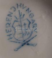 Herendi petrezselyemlevél mintás kisváza. Jelzett, hibátlan, m: 7 cm