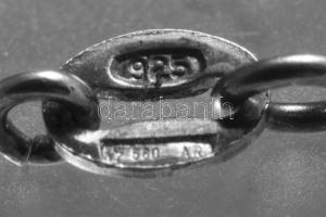 Ezüst (Ag) gyermek figaro karkötő, jelzett, h: 15 cm, nettó: 2,1 g