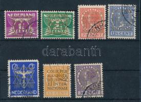 1934 Hivatalos sor arany felülnyomással Mi 9-15 (Mi EUR 65)