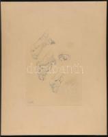 Glatz jelzéssel (Glatz Oszkár vagy fia, Henrik?): Állat tanulmányok. Ceruza, papír. Kartonra kasírozva. 16×11,5 cm.