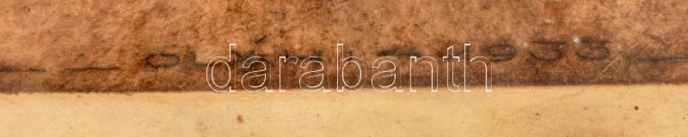 1933 25 év irrendenta rézkarc Oláh jelzéssel 22x14 cm Üvegezett keretben