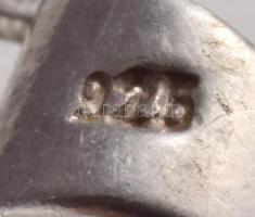 2 darab köves berakásos ezüst (Ag) függő, jelzett, bruttó 3,4g