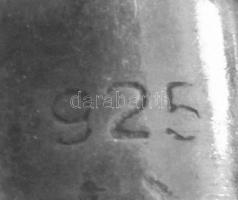 2 darab köves berakásos ezüst (Ag) függő, jelzett, bruttó 3,4g