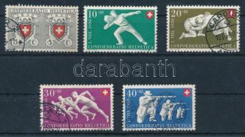 1950 Pro Patria - sport sor Mi 545-549 (Mi EUR 50.-)