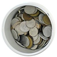 Vegyes, magyar és külföldi érmetétel mintegy ~1kg súlyban, főleg magyar érmék ~1970-1989 között T:vegyes Mixed, Hungarian and foreign coin lot, mostly Hungarian coins between ~1970-1989 (~1kg) C:mixed
