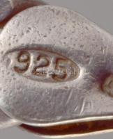 Ezüst (Ag) masszív figaro nyaklánc, jelzett, h: 51 cm, nettó: 26,7 g