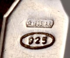 Ezüst (Ag) lapos pancer karkötő véshető résszel, jelzett, h: 20 cm, nettó: 9,5 g