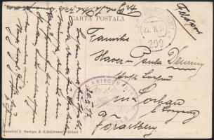 1917 Tábori posta képeslap / Field postcard "K.u.K. KRIEGSMARINE / S.M.B. WELS" + "K.u.K. FELDPOSTAMT 299"