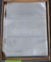 50 db műanyag BCW hármas osztású berakólap. Levelek tárolására kiváló