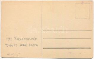 Bálványosfürdő, Baile Balvanyos (Torja, Turja, Turia); Bálványosvár romjai északnyugatról nézve / ca...