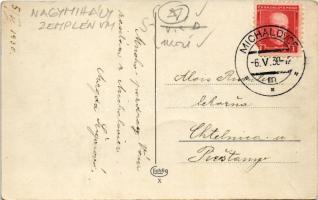 1930 Nagymihály, Michalovce; Gróf Sztáray kastély és mauzóleum, zsinagóga, vasútállomás / castle and...