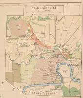 1906 Arad vármegye közigazgatási és földmívelési térképe. Szerk. és nyom. a m. kir. állami nyomdában...