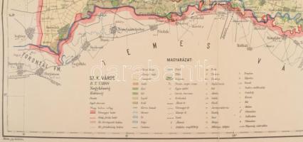 1906 Arad vármegye közigazgatási és földmívelési térképe. Szerk. és nyom. a m. kir. állami nyomdában...