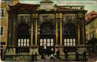 Zadar, Zara; Biblioteca Paravia / könyvtár / library (kopott sarkak / worn corners)