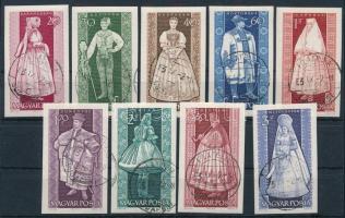 1963 Népviseletek (II.) vágott sor (10.000)