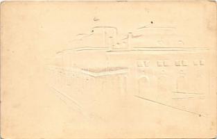 Ploiesti, Ploesti, Ploesci; Gara / railway station. Stengel &amp; Co. Emb. (non PC) (pinhole)