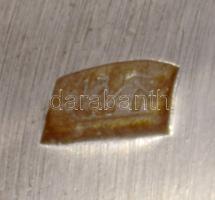 Ezüst (Ag) széles mintás gyűrű, 2 db, jelzett, méret: 49, 52, nettó: 6,8 g