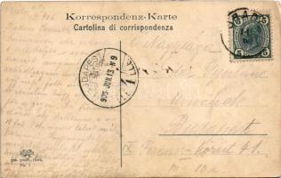 1906 Grado, Porto / Hafen / port, steamship, dredge (EB)