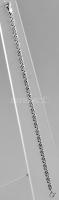 Ezüst (Ag) duplaszemes karkötő, jelzett, h: 19,5 cm, nettó: 6,2 g