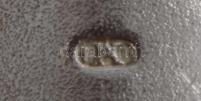 Ezüst (Ag) kék köves gyűrű, jelzett, méret: 59, bruttó: 4,7 g