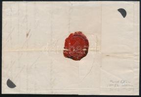 1857 2kr MP IIIb 5,5 mm ívszéllel, helyi levélen. Friss darab! / 2kr MP IIIb with 5,5 mm margin on l...