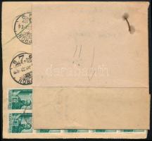 1943 Szállítólevél és a hozzátartozó nyomtatvány 22 db bélyeggel / Parcel card