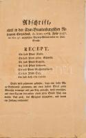 1768 Recept a szarvasmarhapestis ellen. 4p. gegen die Viehfeuche