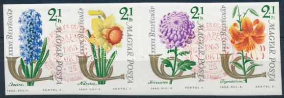 1963 Bélyegnap (36.) - Virág (IV.) vágott csík (3.500)