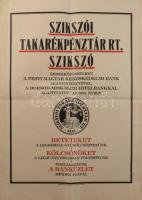 ca 1920 Szikszói takarékpénztár rt. plakát. Kner nyomda, Gyoma, szélén apró lyukakkal 46x64 cm