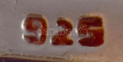 Ezüst (Ag) sokköves gyűrű, jelzett, méret: 56, bruttó: 5,3 g