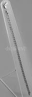 Ezüst (Ag) duplaszemes bokalánc, jelzett, h: 23 cm, nettó: 6,7 g