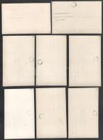 Székesfehérvár - 8 db RÉGI ciszterci templom belső képeslap. Tóth K. photo