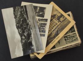 Kb. 100 db MODERN főleg fekete-fehér magyar város képeslap / Cca. 100 MODERN mainly black and white Hungarian town-view postcards