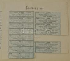 1902. Brassó "Brassói Izraelita Hitközség" kötelezvénye 100K-ról szelvényekkel, bélyegzéss...