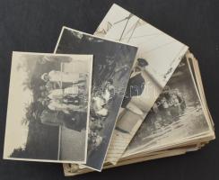 Kb. 100 db RÉGI fotó és fotó képeslap / Cca. 100 pre-1945 photos and photo postcards