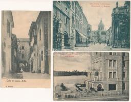 31 db RÉGI horvát város képeslap / 31 pre-1945 Croatian town-view postcards