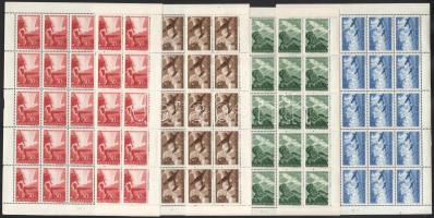 1942 Repülő alap teljes ívsor / Mi 687-690 complete sheets