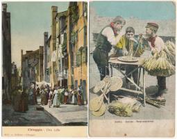 52 db RÉGI főleg olasz, osztrák és német város képeslap / 52 pre-1945 mainly Italian, Austrian and G...