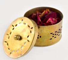 Keleti réz potpuri tartó, 10x8 cm
