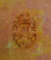 Zsolnay eozinos kis váza. 8x7 cm Jelzett, hibátlan